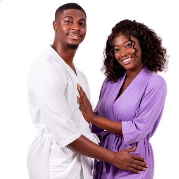 Cotton Waffle-lKnit His & Hers RobesSet Couples - Picture 2 of 8